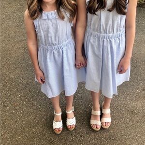 EUC Girls size L  (10-12) seersucker Copper Key brand dress from Dillard’s